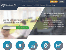 Tablet Screenshot of affiliates.effortlesshr.com